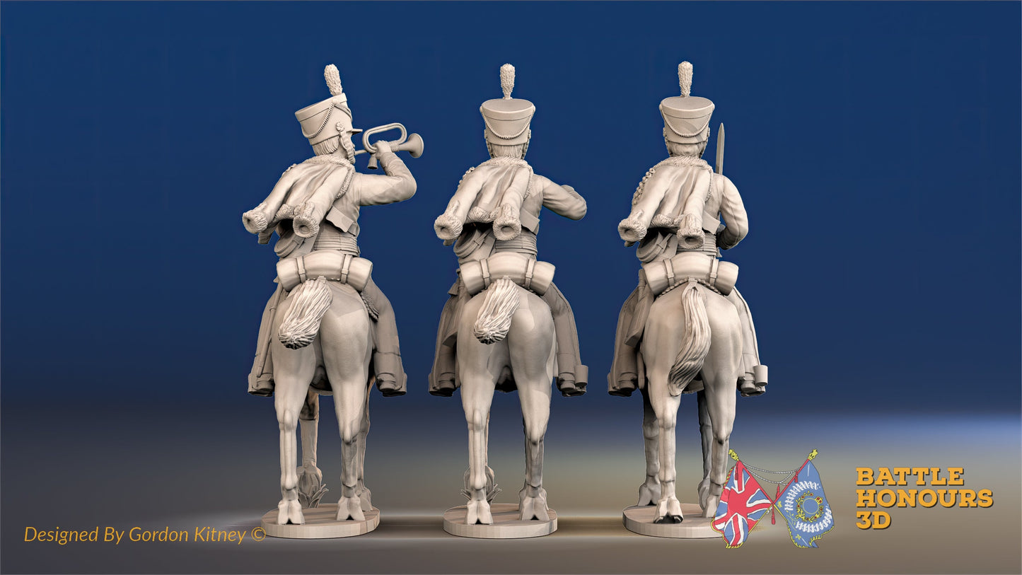 British Hussar Bell Shako Command Trotting