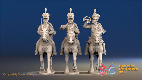 British Hussar bell shako command trotting alternate view