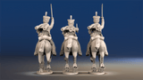 British hussars bell shako galloping set 1 rear view