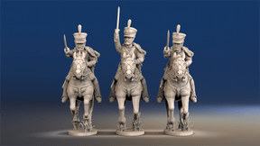 British hussars bell shako galloping set 2 front view
