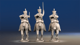 British hussars bell shako galloping set 2 rear view