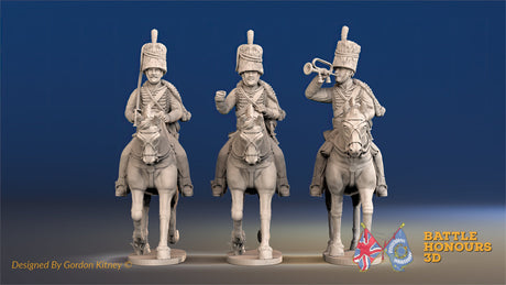 British Hussar busby command trotting alternate view