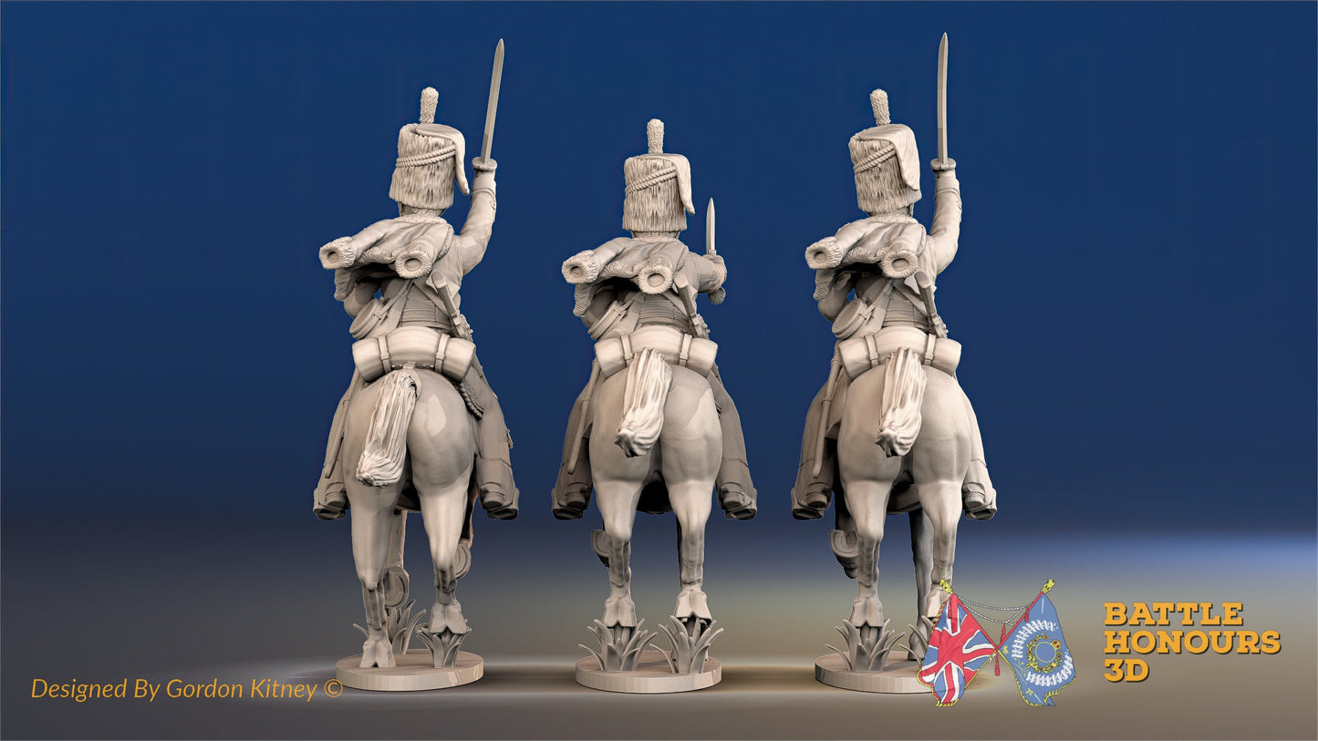 British Hussar Busby Galloping Set 1