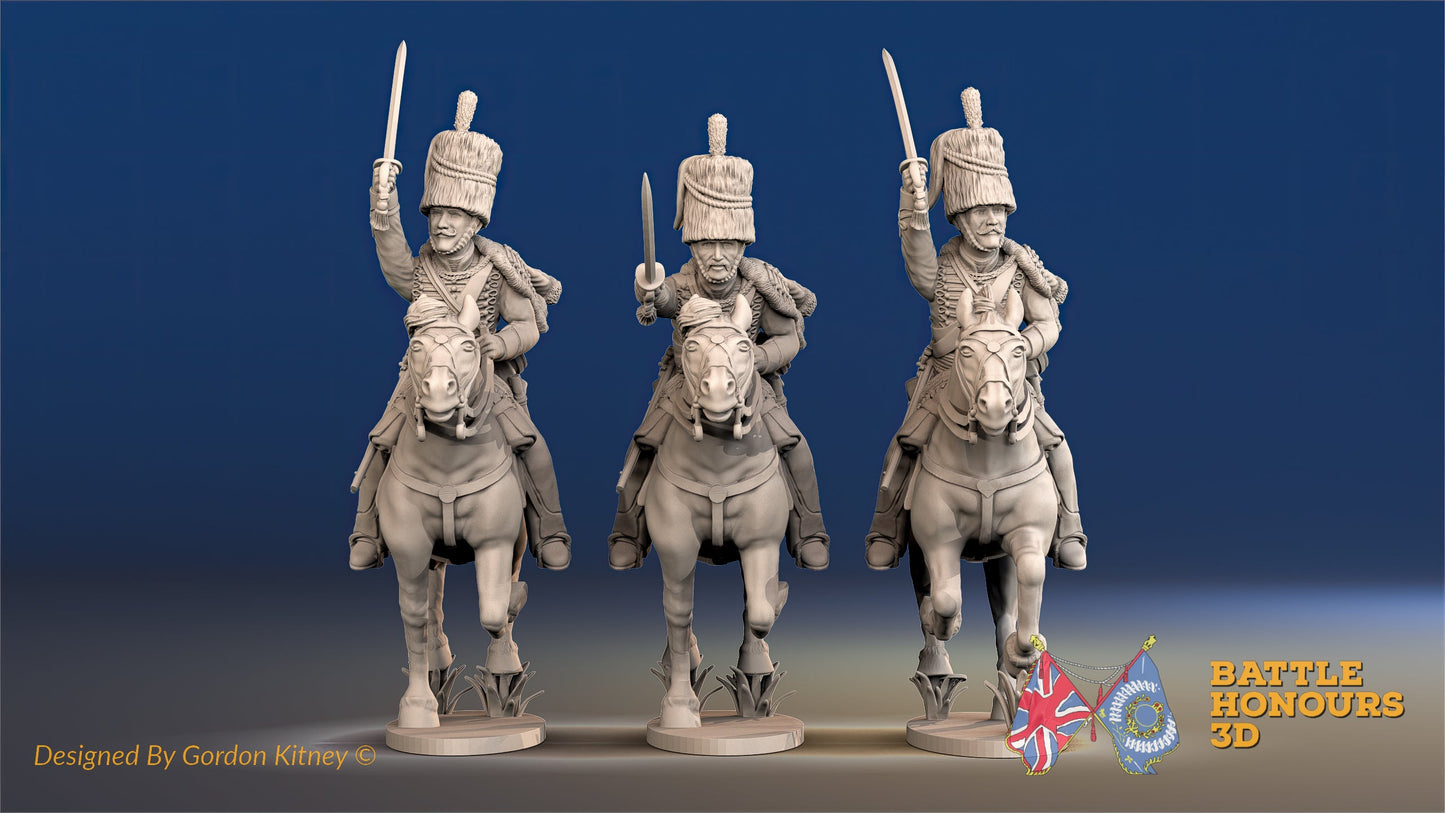 British Hussar Busby Galloping Set 1