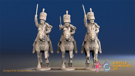 British Hussar busby galloping set 1 alternate view