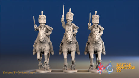 British Hussar busby galloping set 2 alternate view