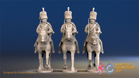 British Hussar busby trotting alternate view
