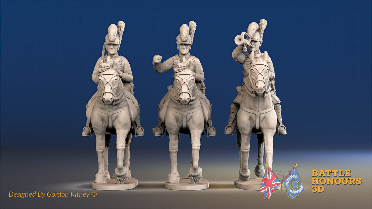 British Light Dragoon Tarleton command trotting alternate view