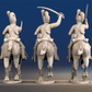 Napoleonic British Light Dragoons Tarleton galloping set 1 rear view