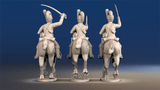 British light dragoons Tarleton helmet galloping set 2 rear view