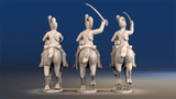 Napoleonic British Light Dragoons Tarleton galloping set 3 rear view