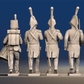 Napoleonic British Infantry Command march attack rear view