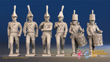 British march attack infantry command figures