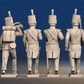Napoleonic British Light Infantry Command march attack rear view