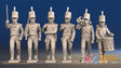 British march attack light infantry command figures