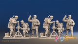 British Paratroopers red beret mortar team