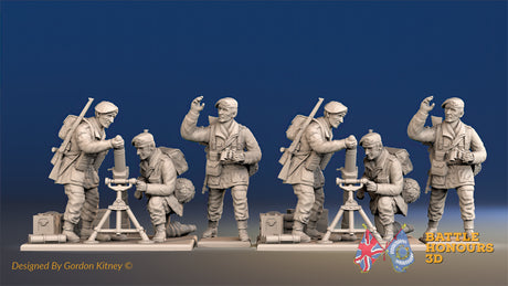 British Paratroopers red beret mortar team