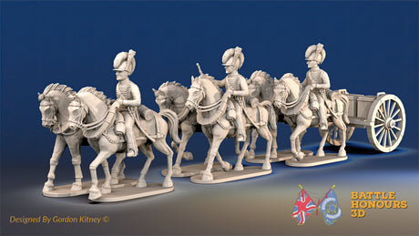 British RHA 6 horse limber trotting alternate view