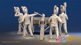 British RHA firing miniature figures rear view