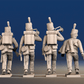 Napoleonic British Rifles Command advancing set 1 rear view