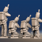 Napoleonic British Rifles firing Baker rifles rear view