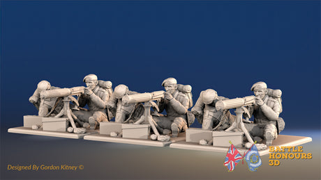British Royal Marine green beret Vickers team