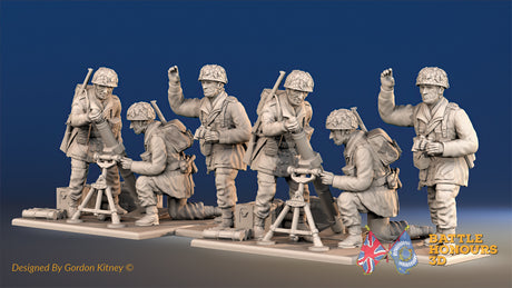British Paratroopers helmet mortar team