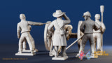 CSA artillery firing kepi miniature figures view 3