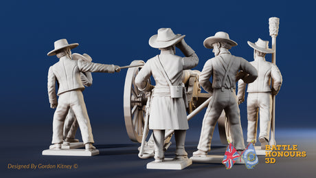 CSA artillery firing miniature figures variant 2 view 3