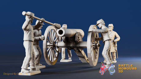 CSA artillery loading kepi miniature figures view 2