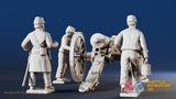 CSA artillery loading kepi miniature figures view 3