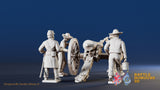 CSA artillery loading miniature figures variant 1 view 3