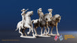 CSA assorted mounted colonels miniature figures view 3