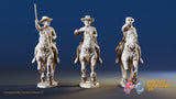 CSA cavalry galloping command miniature figures variant 1