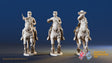 CSA cavalry galloping command miniature figures variant 2