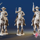 CSA cavalry galloping swords miniature figures