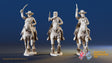 CSA cavalry galloping swords miniature figures