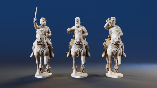 CSA Virginia cavalry galloping command with sword forage cap rear view