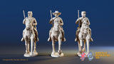 CSA cavalry trotting carbines miniature figures