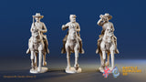 CSA cavalry trotting command miniature figures variant 1