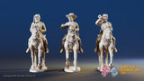 CSA cavalry trotting command miniature figures variant 2