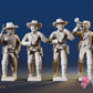 CSA dismounted skirmish command miniature figures