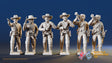 CSA dismounted skirmish command miniature figures