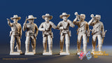 CSA dismounted skirmish command miniature figures