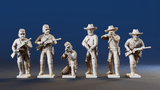 CSA dismounted cavalry skirmishers forage cap rear view