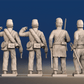 Confederate Zouave firing line command rear view