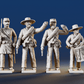 CSA firing line command miniature figures rear view