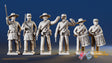 CSA firing line command miniature figures