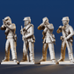 CSA firing line kepi miniature figures rear view