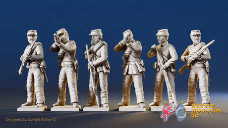 CSA firing line kepi miniature figures variant 1